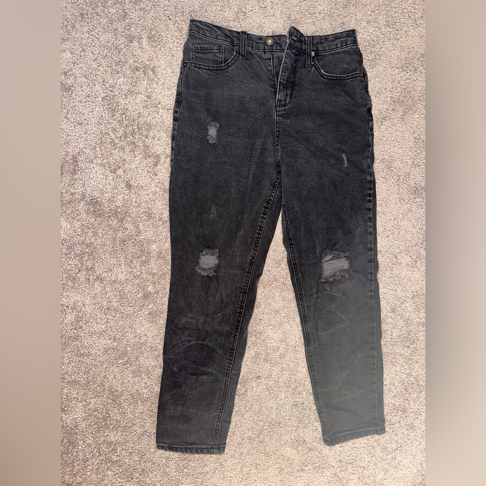 wild fable black distressed jeans, size 4